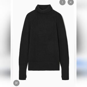 COS Wool Black Turtleneck Sweater